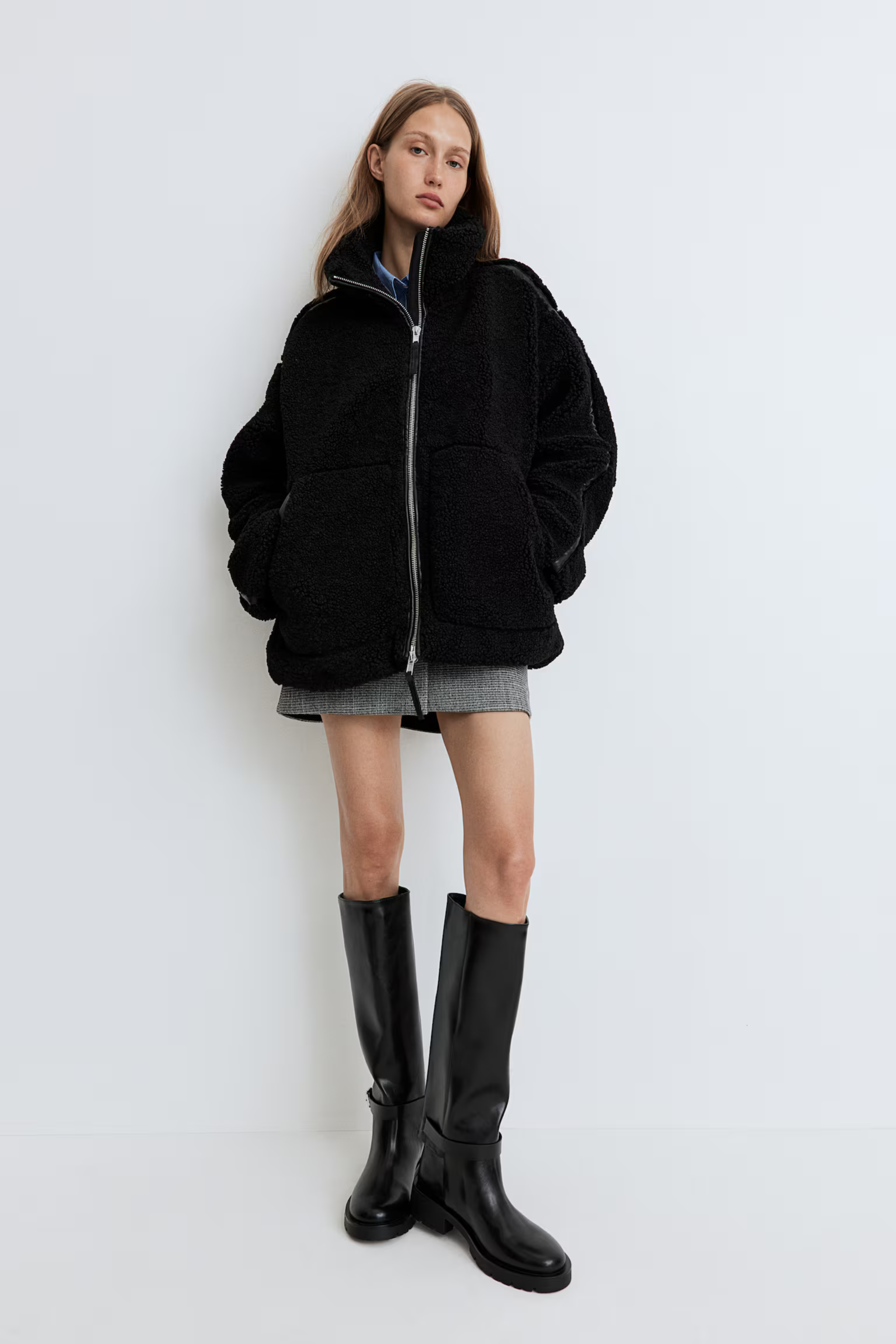 Aviana | Veste polaire ample en peluche